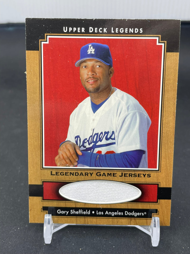 2001 UPPER DECK LEGENDS - LEGENDARY GAME JERSEYS - G. SHEFFIELD -