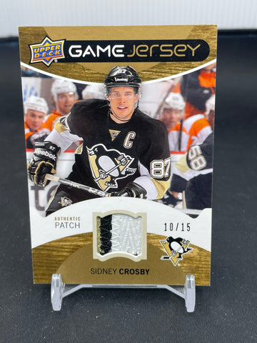 2012 UPPER DECK SERIES ONE - GAME JERSEY - S. CROSBY - #GJ-SC - #'D/25 - RELIC