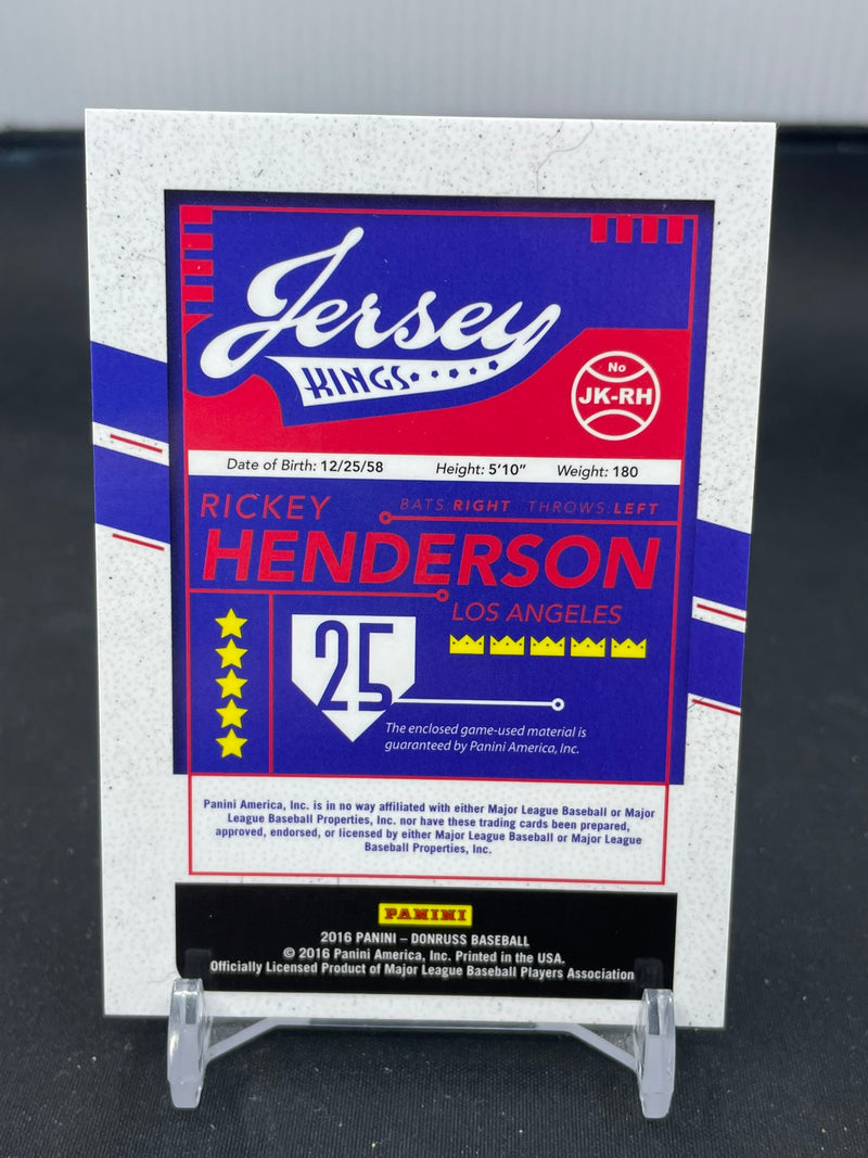 2016 PANINI DONRUSS - JERSEY KINGS - BLUE - R. HENDERSON -