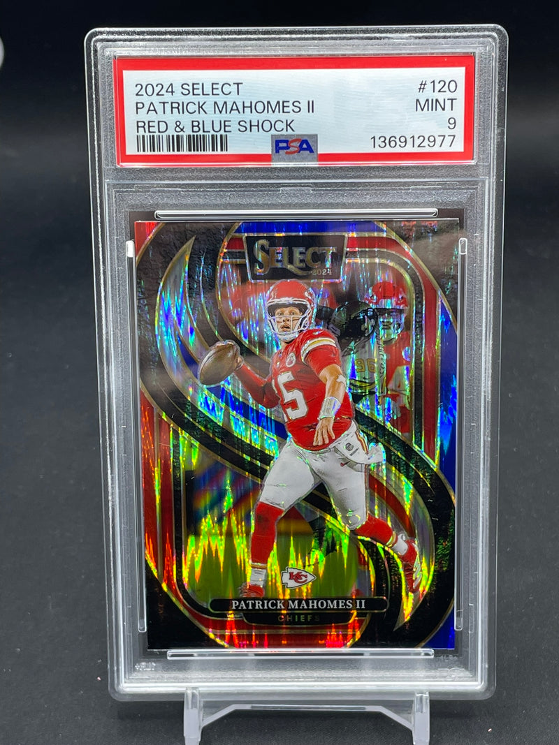 2024 PANINI SELECT - RED & BLUE SHOCK - P. MAHOMES -