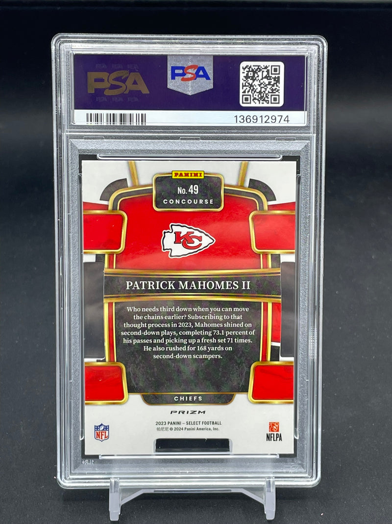 2023 PANINI SELECT - BLACK & GOLD PRIZM DIE-CUT - P. MAHOMES II -