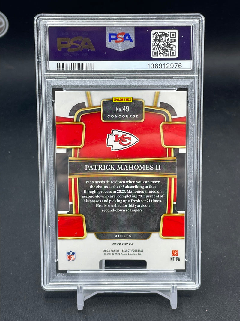 2023 PANINI SELECT - BLACK & RED PRIZM DIE-CUT - P. MAHOMES II -
