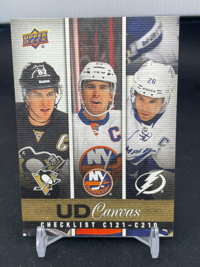 2013 UPPER DECK SERIES TWO - UD CANVAS CHECKLIST - S. CROSBY / J. TAVARES / M. ST. LOUIS -