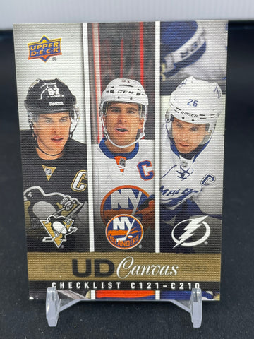 2013 UPPER DECK SERIES TWO - UD CANVAS CHECKLIST - S. CROSBY / J. TAVARES / M. ST. LOUIS - #C210