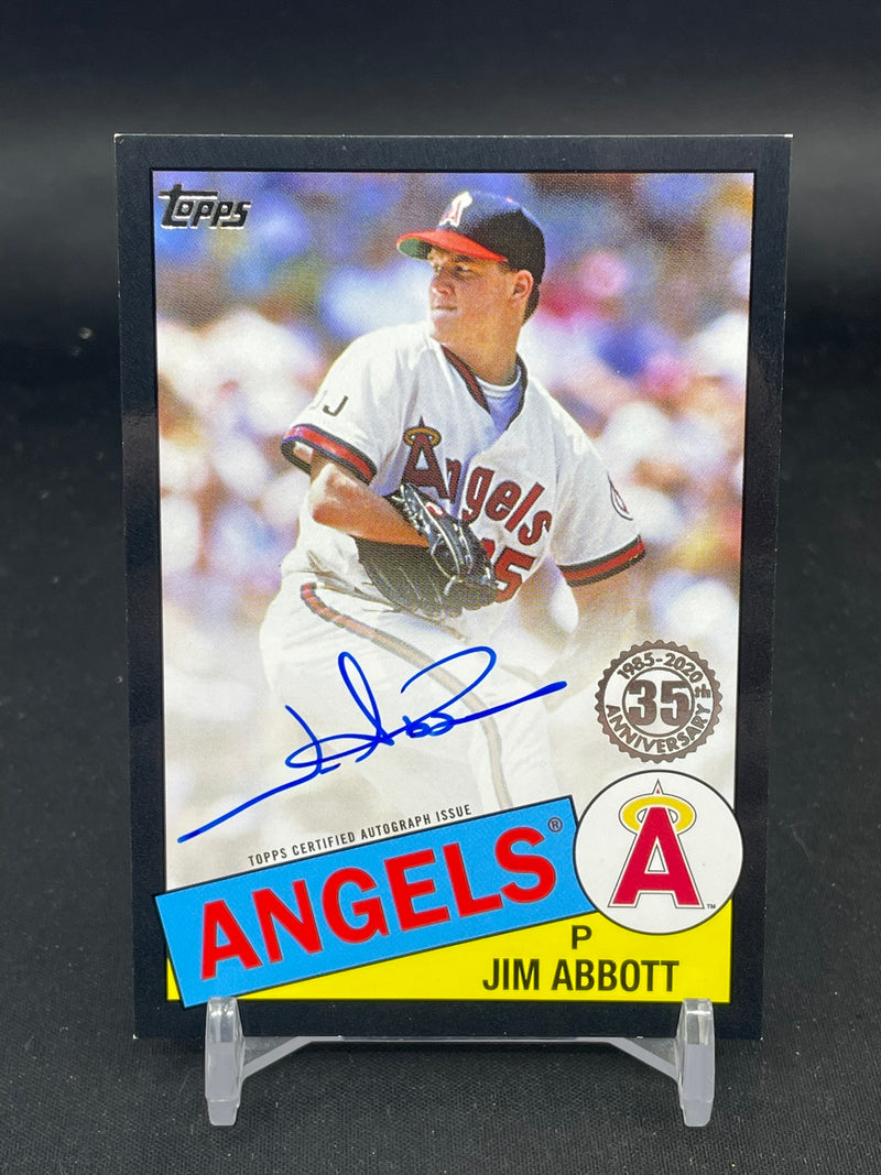 2020 TOPPS UPDATE SERIES - 1985 TOPPS - J. ABBOTT - #85BA-JA - #'D/199 - AUTOGRAPH