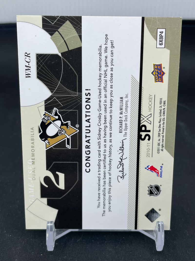 2010 UPPER DECK SPX - WINNING MATERIALS - S. CROSBY -