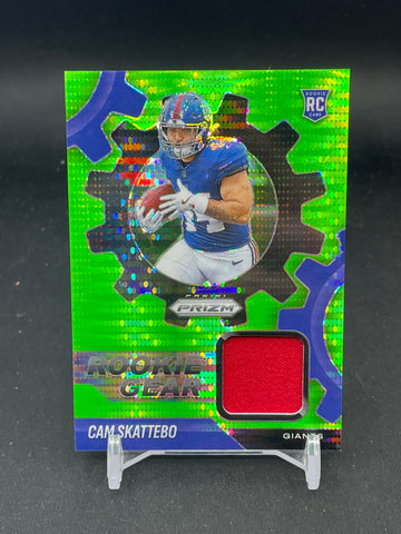 2025 PANINI PRIZM - NEON GREEN PULSAR - ROOKIE GEAR - C. SKATTEBO - #RGR-CSO - RELIC - RC