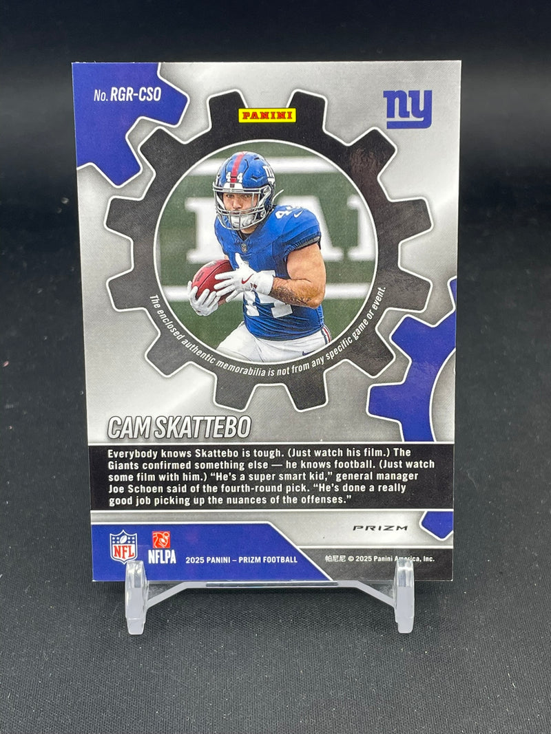 2025 PANINI PRIZM - NEON GREEN PULSAR - ROOKIE GEAR - C. SKATTEBO -