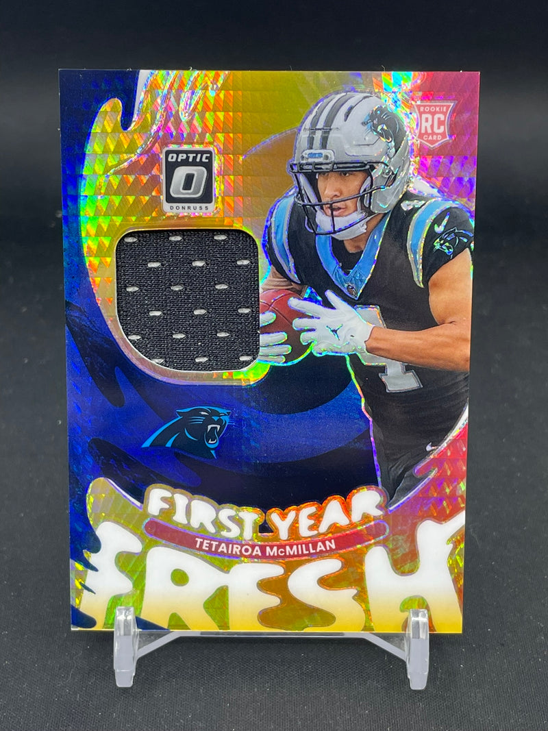 2025 PANINI DONRUSS OPTIC - BLUE HYPER - FIRST YEAR FRESH - T. MCMILLAN -