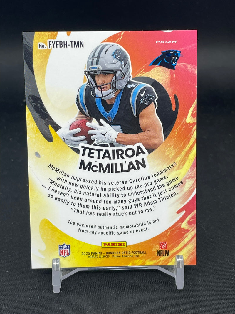 2025 PANINI DONRUSS OPTIC - BLUE HYPER - FIRST YEAR FRESH - T. MCMILLAN -