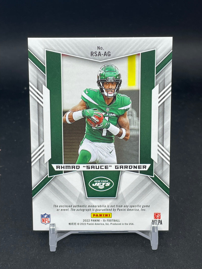 2022 PANINI XR - ROOKIE SWATCH AUTOGRAPHS - A. GARDNER "SAUCE" - #RSA-AG - #'D/149 - RELIC - AUTOGRAPH - RC