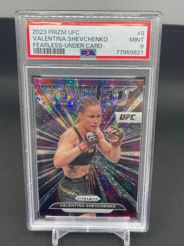 2023 PANINI PRIZM - FEARLESS - UNDER CARD PRIZM - V. SHEVCHENKO - #8 - PSA 9