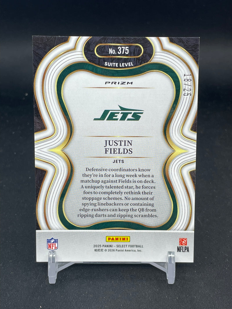 2025 PANINI SELECT - BLUE DISCO PRIZM - J. FIELDS - #375 - #'D/25