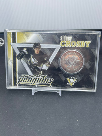 2005 THE HIGHLAND MINT - SIDNEY CROSBY NUMBERED MEDALLION CARD - #3446