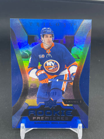2023 UPPER DECK TRILOGY - BLUE - ROOKIE PREMIERES - S. BOLDUC - #109 - #'D/99 - RC
