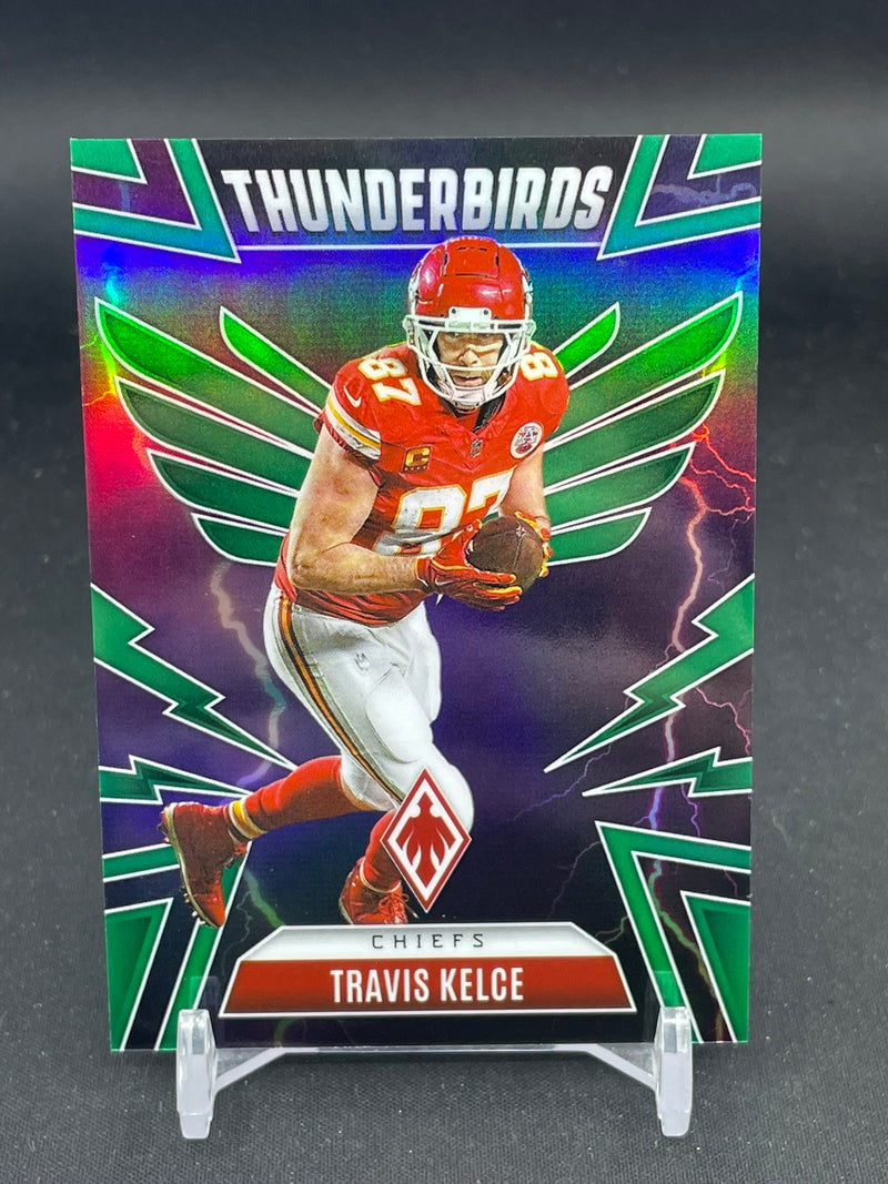 2025 PANINI PHOENIX - GREEN PRIZM - THUNDERBIRDS - T. KELCE - #25 - #'D/99