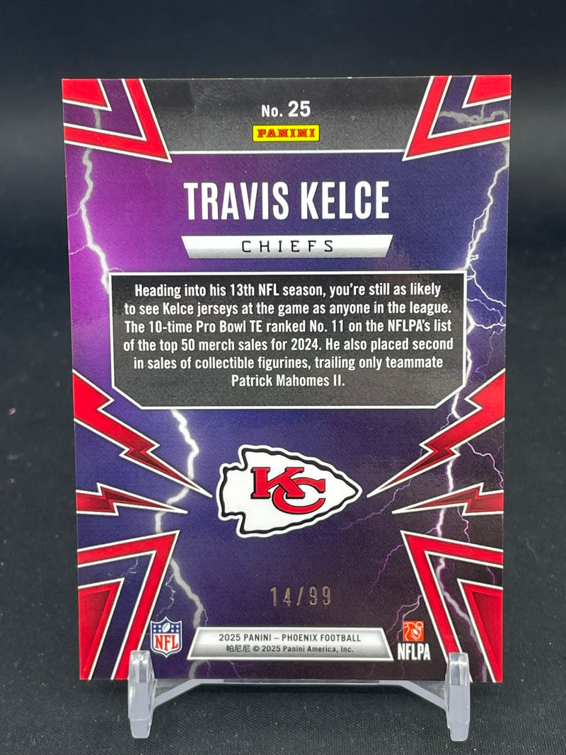 2025 PANINI PHOENIX - GREEN PRIZM - THUNDERBIRDS - T. KELCE - #25 - #'D/99