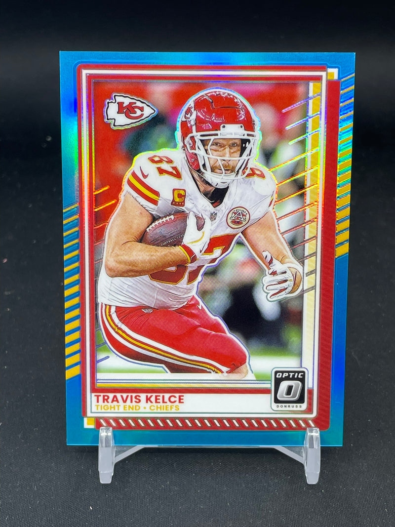 2025 PANINI DONRUSS OPTIC - NEON BLUE - T. KELCE - #135 - #'D/399