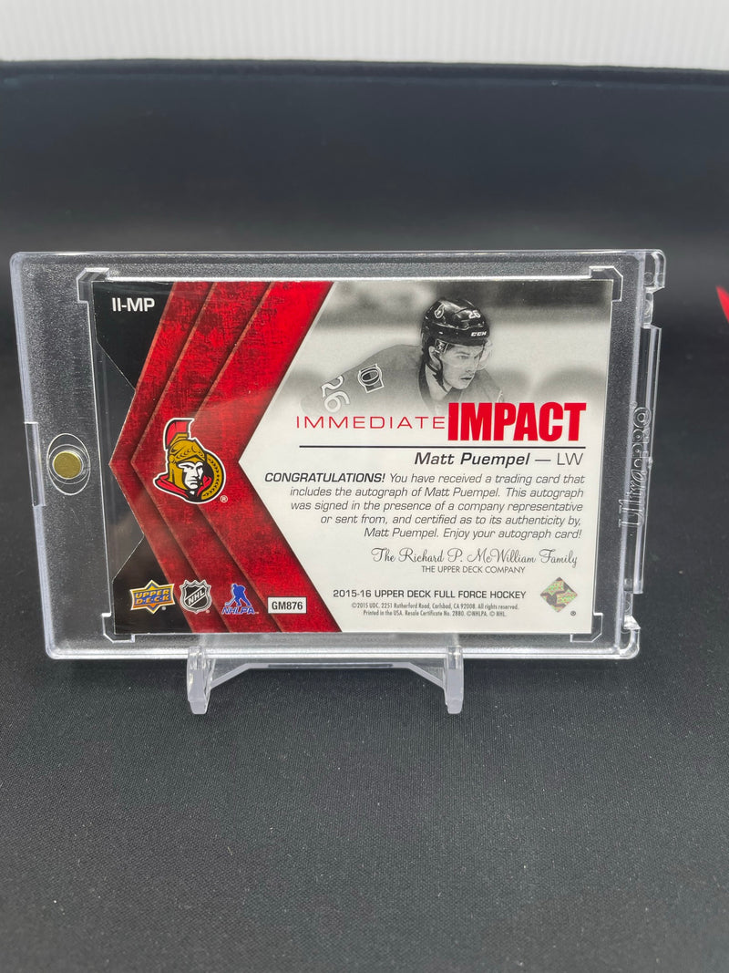 2015 UPPER DECK FULL FORCE - IMMEDIATE IMPACT - M. PUEMPEL -