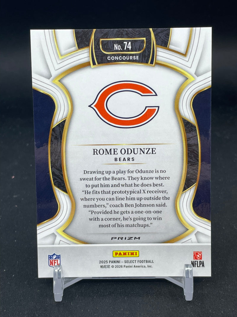 2025 PANINI SELECT - ZEBRA PRIZM - R. ODUNZE -