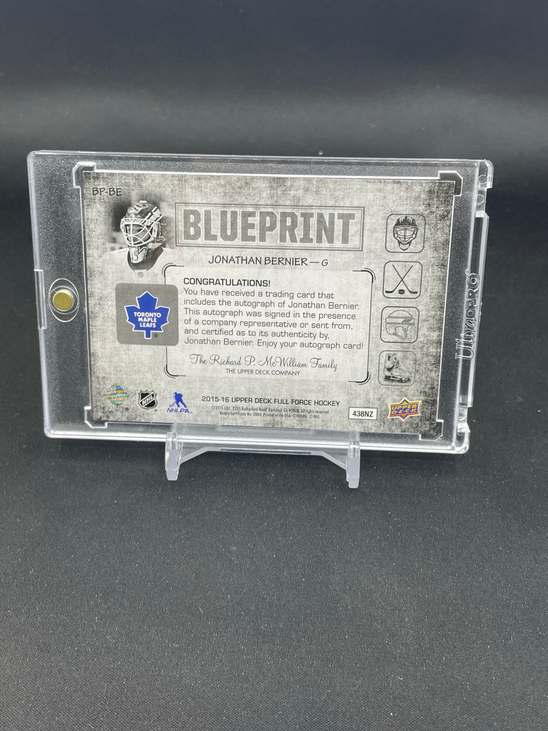 2015 UPPER DECK FULL FORCE - BLUE PRINT - J. BERNIER -