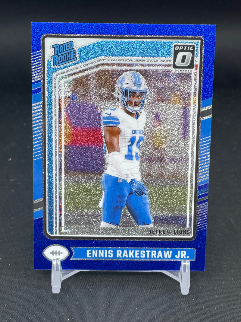2024 PANINI DONRUSS OPTIC - BLUE GLITTER - RATED ROOKIE - E. RAKESTRAW JR. -