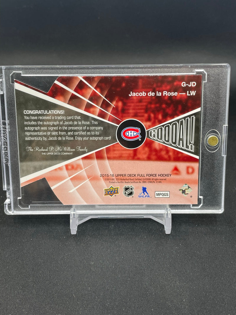 2015 UPPER DECK FULL FORCE - GOOOAL - J. DE LA ROSE -