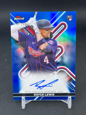 2022 TOPPS FINEST - BLUE REFRACTOR - R. LEWIS - #FA-RL - #'D/150 - AUTOGRAPH - RC
