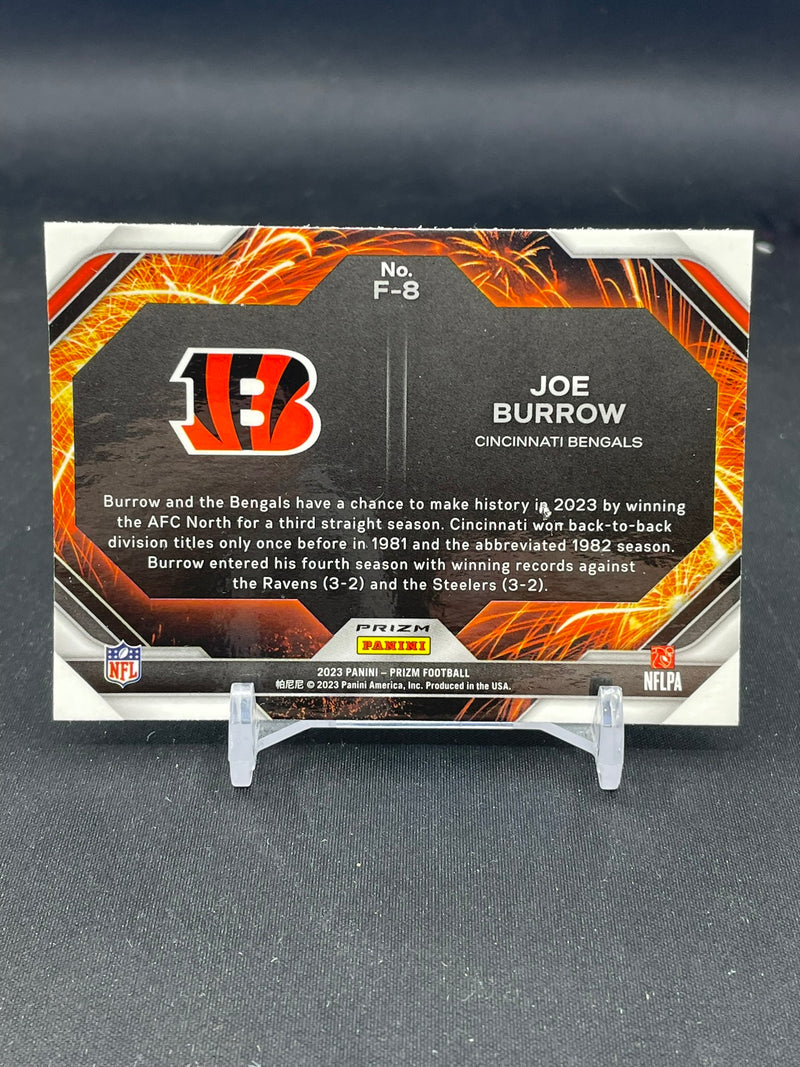 2023 PANINI PRIZM - GREEN WAVE PRIZM - FIREWORKS - J. BURROW -