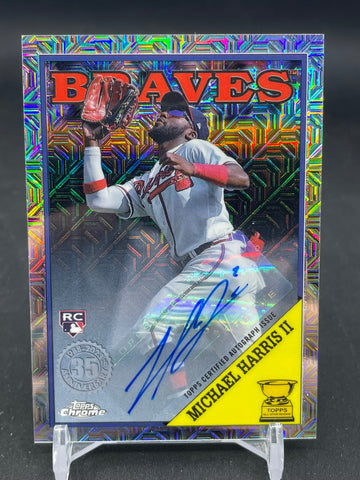 2023 TOPPS SERIES ONE - SILVER PACK - M. HARRIS II - #T88CU-93 - #'D/50 - AUTOGRAPH - RC