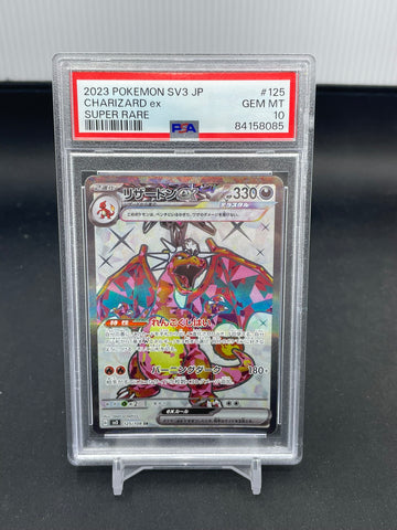 POKEMON - SV3 JP - CHARIZARD EX - SUPER RARE - #125 - PSA 10