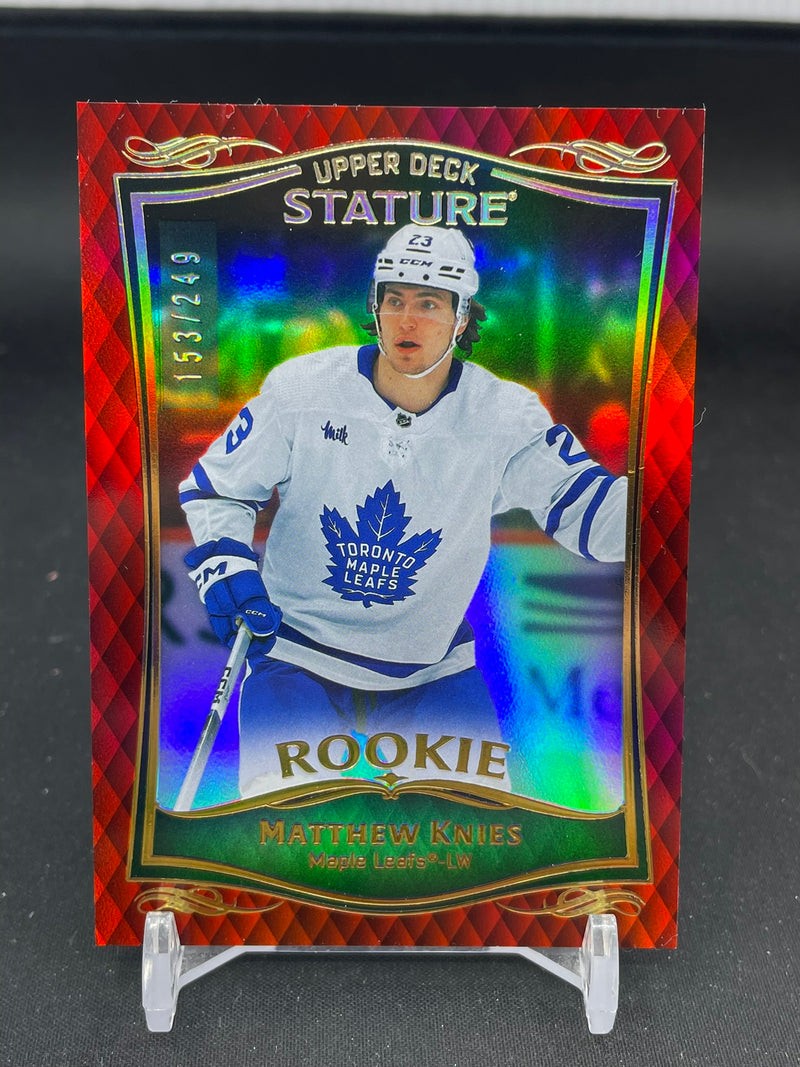 2023 UPPER DECK STATURE - RED - ROOKIE - M. KNIES - #42 - #'D/249 - RC