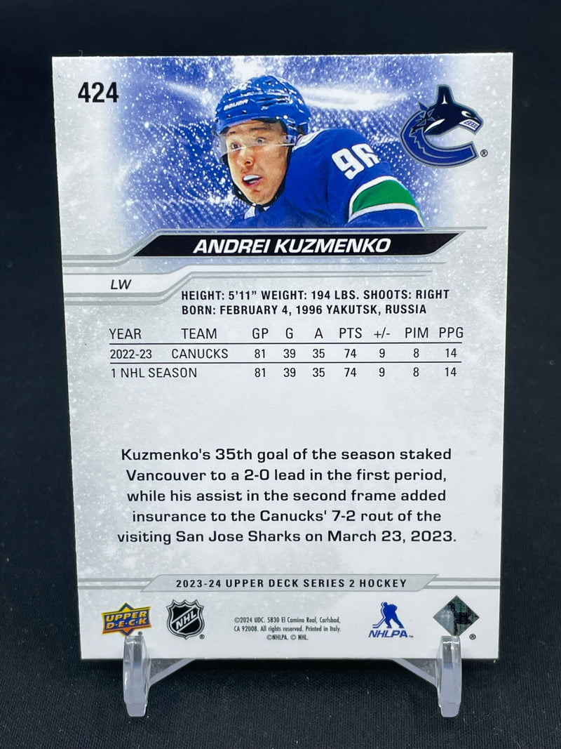 2023 UPPER DECK SERIES TWO - RED OUTBURST - A. KUZMENKO - #424 - #'D/25