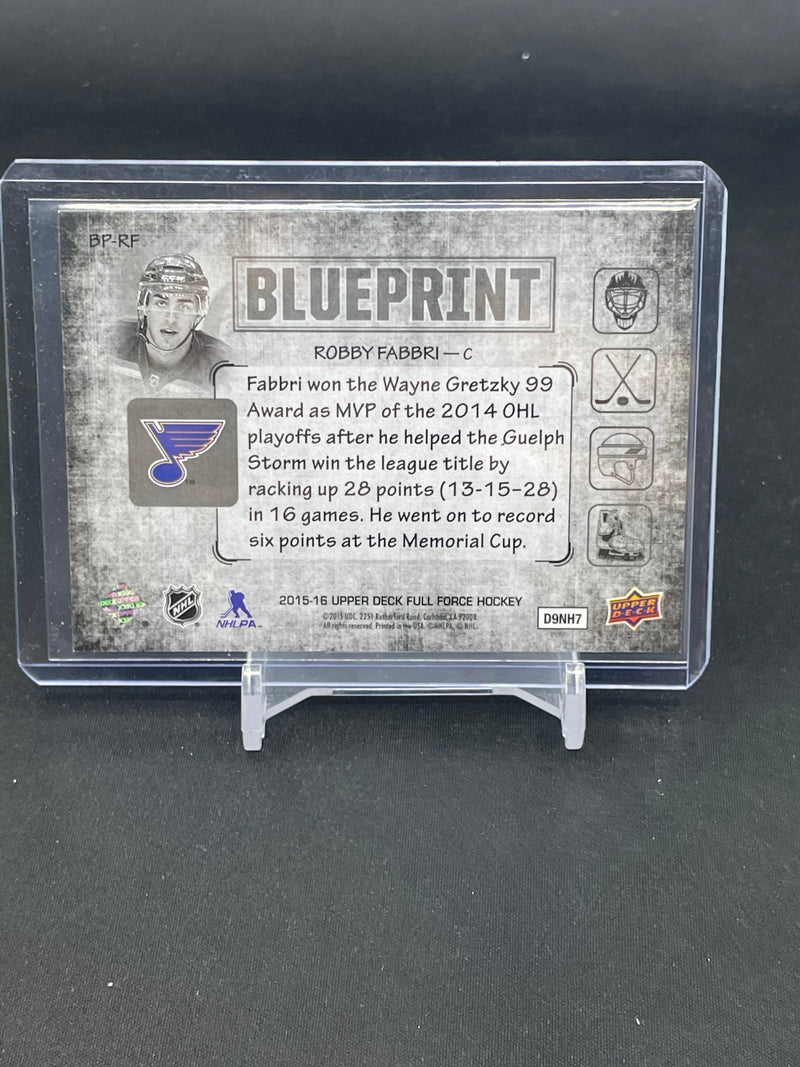 2015 UPPER DECK FULL FORCE - BLUEPRINT - ROOKIES - SELECT YOUR PLAYER