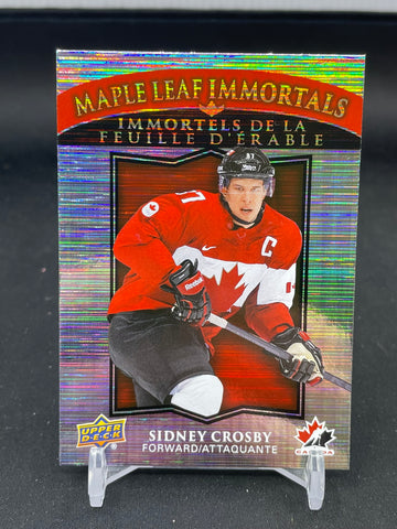 2025 UPPER DECK TIM HORTONS TEAM CANADA - MAPLE LEAF IMMORTALS - S. CROSBY - #ML-1