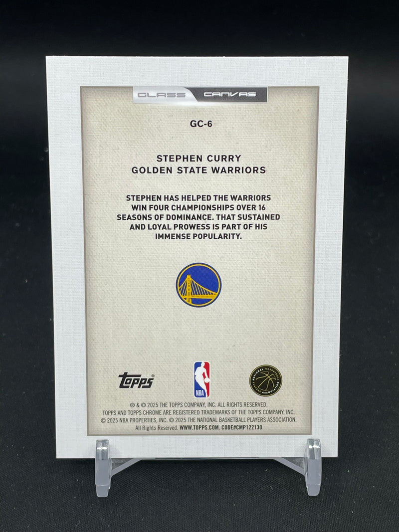2025 TOPPS CHROME - GLASS CANVAS - S. CURRY -