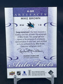 2014 UPPER DECK ARTIFACTS - AUTOFACTS - M. BROWN -
