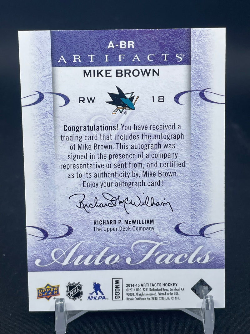 2014 UPPER DECK ARTIFACTS - AUTOFACTS - M. BROWN -