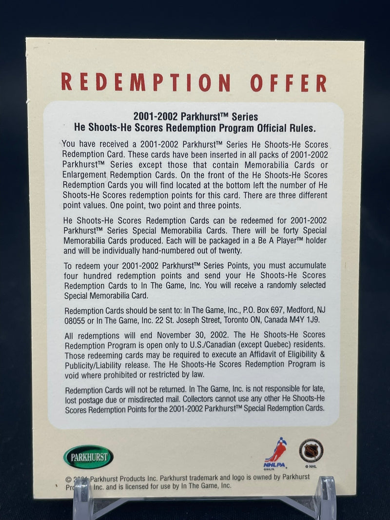 2001 PARKHURST - HE SHOOTS HER SCORES DEMPTION - M. RICHARD