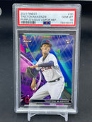 2021 TOPPS FINEST - PURPLE/AQUA VAPOR REFRACTOR - T. MCKENZIE - #30 - #'D/250 - PSA 10 - RC