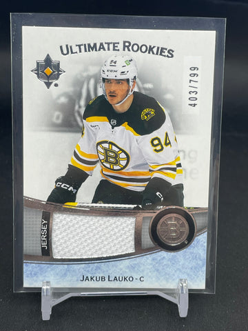 2022 UPPER DECK ULTIMATE - ULTIMATE ROOKIES - J. LAUKO - #136 - #'D/799 - RELIC - RC