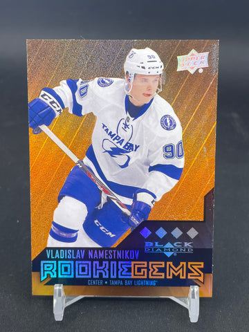 2014 UPPER DECK BLACK DIAMOND - ORANGE ROOKIE GEMS - QUAD DIAMOND - V. NAMESTNIKOV - #230