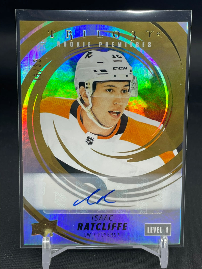 2022 UPPER DECK TRILOGY - ROOKIE PREMIERES GOLD - I. RATCLIFFE - #229 - #'D/33 - AUTOGRAPH - RC