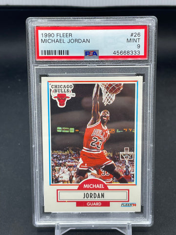 1990 FLEER - M. JORDAN - #26 - PSA 9