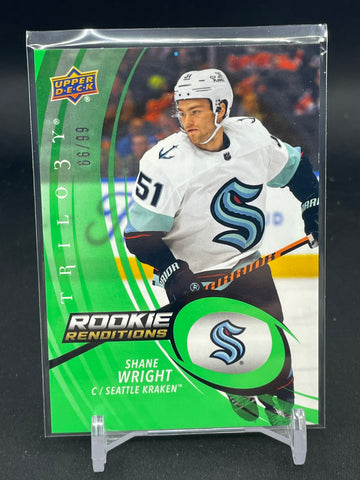 2022 UPPER DECK TRILOGY - ROOKIE RENDITIONS -  GREEN - S. WRIGHT - #RR-40 - #'D/99 - RC