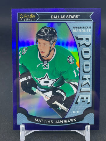 2015 UPPER DECK O-PEE-CHEE PLATINUM - PURPLE - MARQUEE ROOKIE - M. JANMARK - #M17 - #'D/25 - RC