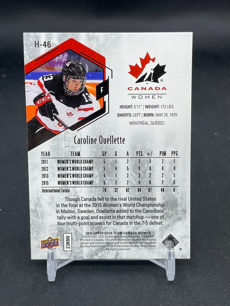2015 UPPER DECK TEAM CANADA - RED - HYDRO - C. OUELLETTE -