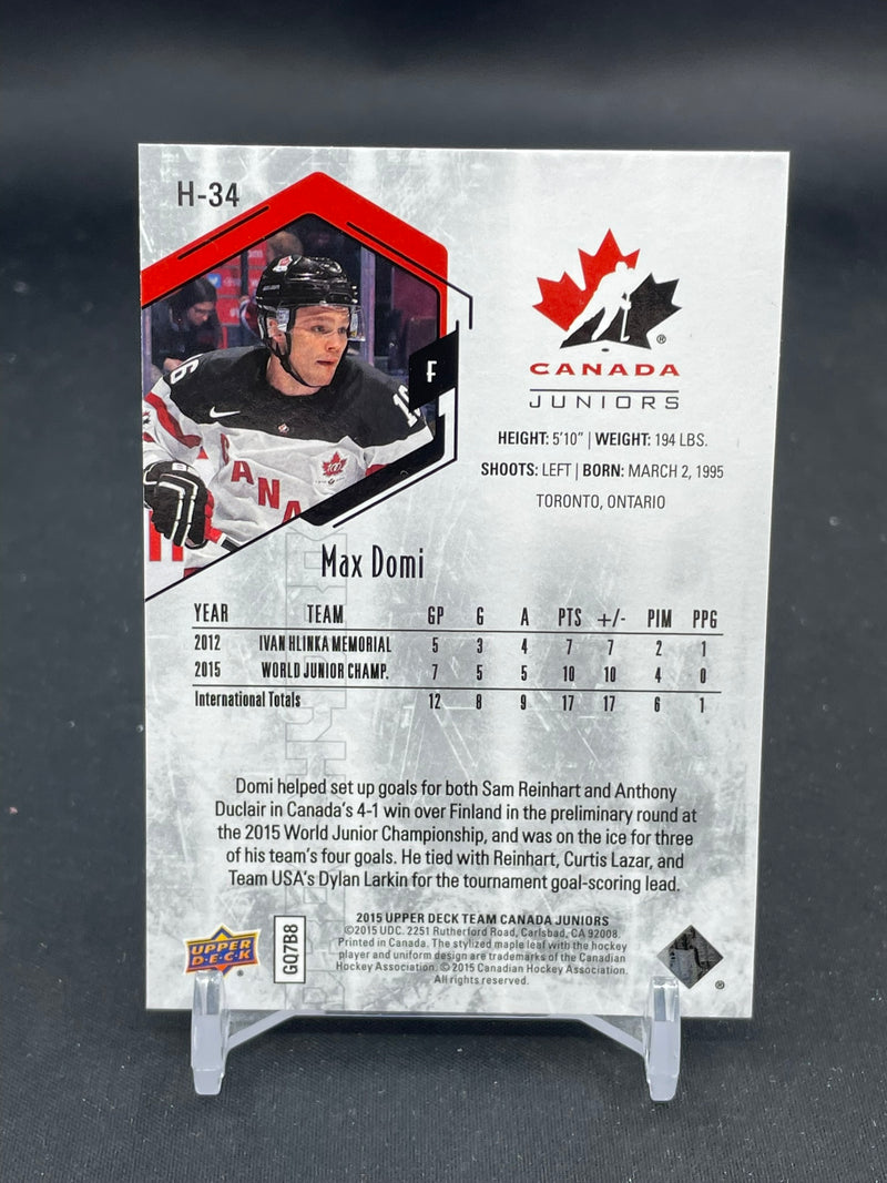 2015 UPPER DECK TEAM CANADA - RED - HYDRO - M. DOMI -