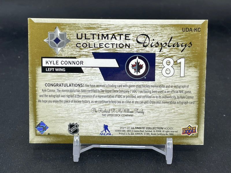 2021 UPPER DECK ULTIMATE - GOLD - DISPLAYS - K. CONNOR - #UDA-KC #'D/10 - RELIC - AUTOGRAPH