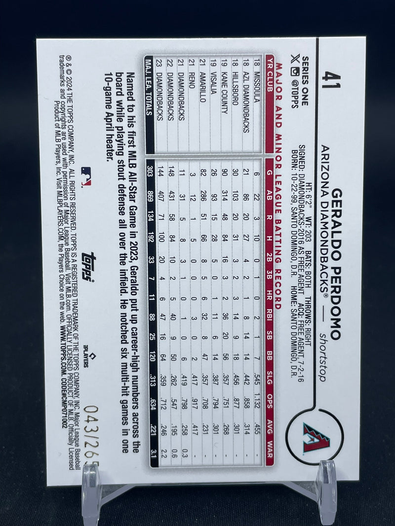 2024 TOPPS FACTORY SET - SILVER FOILBOARD - SINGLES - SELECT YOUR PLAYER -